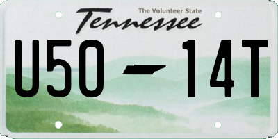 TN license plate U5014T