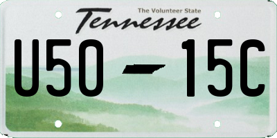 TN license plate U5015C
