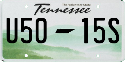 TN license plate U5015S