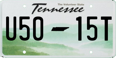 TN license plate U5015T
