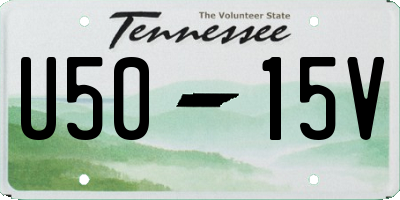 TN license plate U5015V