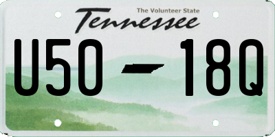 TN license plate U5018Q