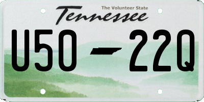 TN license plate U5022Q