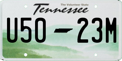 TN license plate U5023M