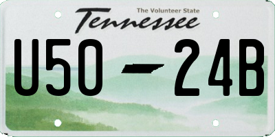 TN license plate U5024B