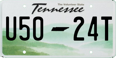 TN license plate U5024T