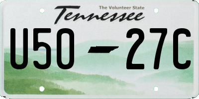 TN license plate U5027C