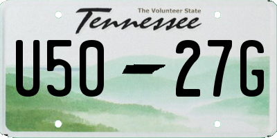 TN license plate U5027G