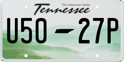 TN license plate U5027P