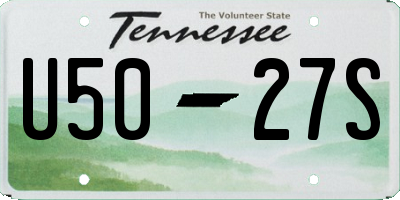 TN license plate U5027S