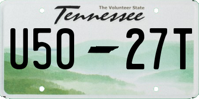TN license plate U5027T