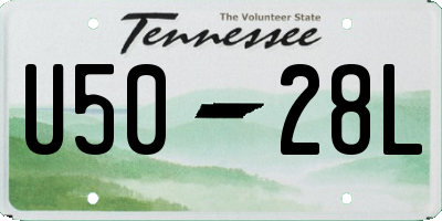 TN license plate U5028L