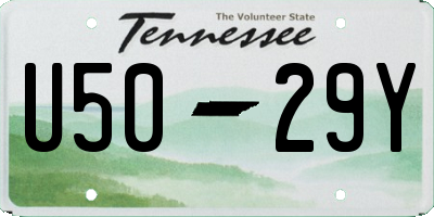 TN license plate U5029Y