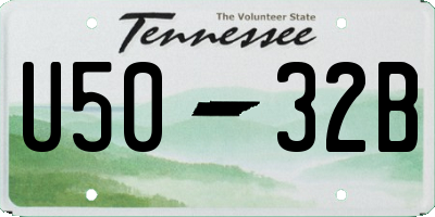 TN license plate U5032B