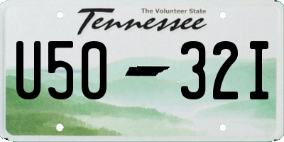 TN license plate U5032I