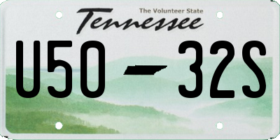 TN license plate U5032S