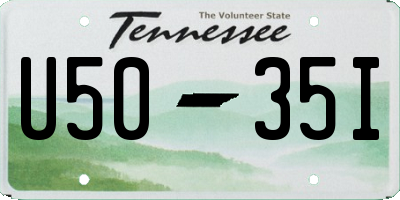 TN license plate U5035I