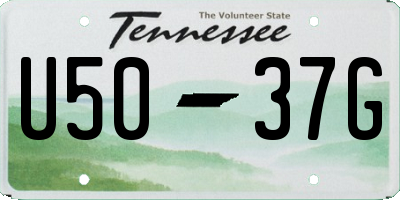 TN license plate U5037G