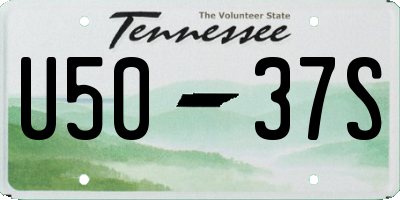 TN license plate U5037S