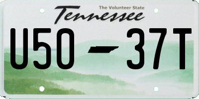 TN license plate U5037T