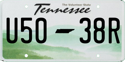 TN license plate U5038R
