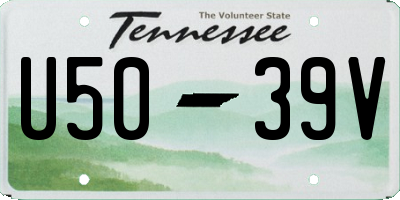 TN license plate U5039V