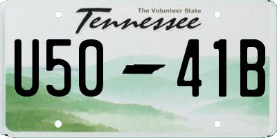 TN license plate U5041B