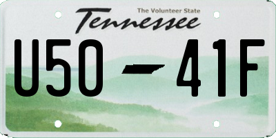 TN license plate U5041F