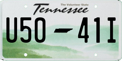 TN license plate U5041I