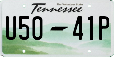 TN license plate U5041P