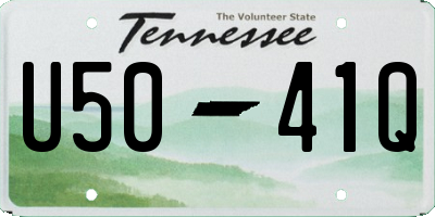 TN license plate U5041Q