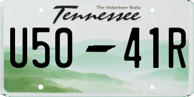 TN license plate U5041R