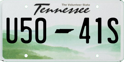 TN license plate U5041S