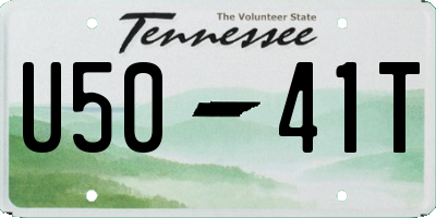 TN license plate U5041T