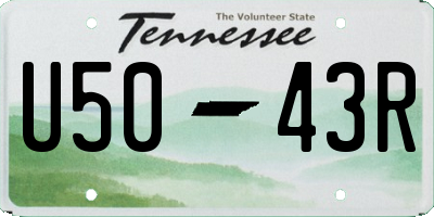 TN license plate U5043R
