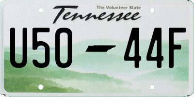 TN license plate U5044F