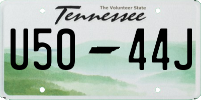 TN license plate U5044J