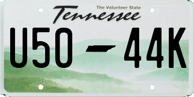 TN license plate U5044K