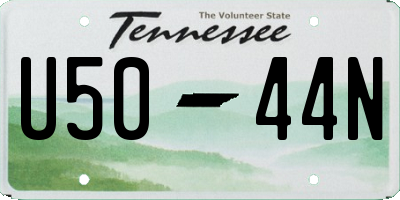 TN license plate U5044N