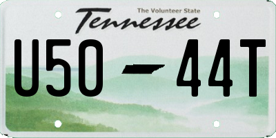 TN license plate U5044T