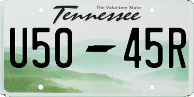 TN license plate U5045R