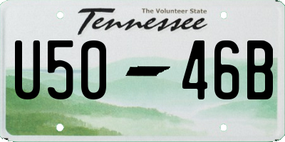 TN license plate U5046B