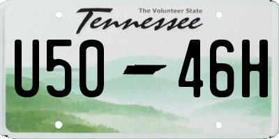 TN license plate U5046H
