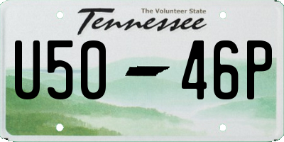 TN license plate U5046P
