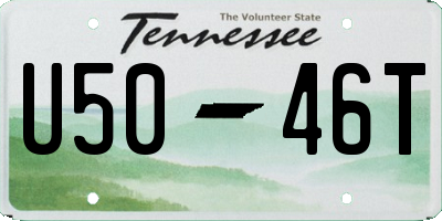 TN license plate U5046T