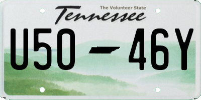TN license plate U5046Y