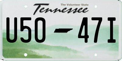 TN license plate U5047I