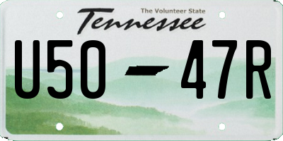 TN license plate U5047R