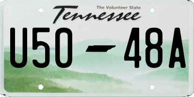 TN license plate U5048A