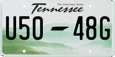 TN license plate U5048G